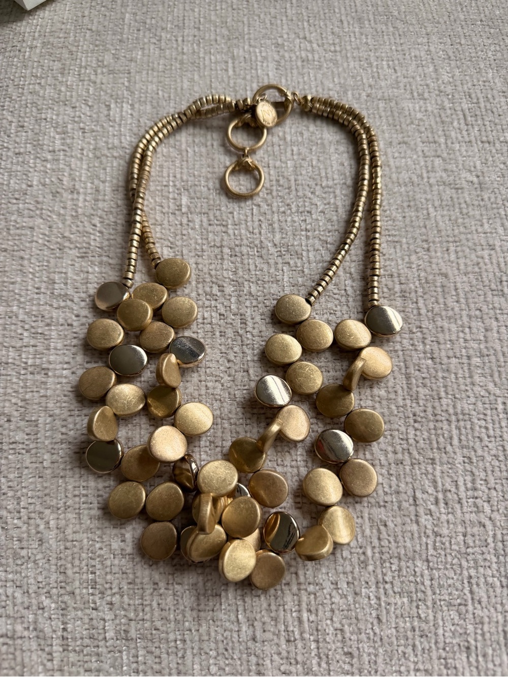 Jones New York Gold Multi-Disk Layered Necklace